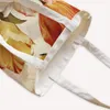 Storage Bags Vintage Flower Print Shopper Bag Birds Sun Flowers Women Fashion Shoulder Tote Drop Ship