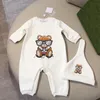 Kinder Baby Strampler Designer Kleidung Kleinkind Säuglinge Bodysuit Bären Neugeborene Set Fashion Kinder Kleidung gedruckt Langarm -Overall Jungen Jungen Ropa Kid Outfit