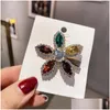 Hårklipp Barrettes Fashion Jewelry Colorf Crystal Rhinstone Barrette Clip Bb Womens Girls Flower Hairpin Drop Delivery Hairjewelr Dh9ks