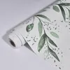 Bakgrundsbilder Green Leaf Peel och Stick Bakgrund Modernt självhäftande blommor Kontaktpapper avtagbart akvarell