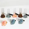 Smoking 14mm 18mm Glass Bowl Color Mix Bong Bowl Male Piece For Water Pipe Dab Rig