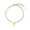 Lady Plated Gold Love Bransoletka Designer Biżuteria Wedna