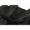 Sukienki swobodne elegancka czarna sukienka midi dla kobiet gotycka jednoczęściowa kwadratowa kółko ciśnieniowa koreańska moda y2k vintage elegancka długa dresscasu