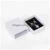 Boîtes à bijoux Kraft Box Carton cadeau pour bague collier boucle d'oreille cadeaux pour femmes emballage avec éponge à l'intérieur livraison directe Disp Dhgarden Dhfqz