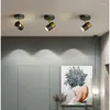 Ceiling Lights Modern Led Spot Lamp Flush Mount Black White For Balcony Track Corridor Home Decor Shop Luster Fixture Indoor Lighting