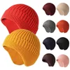 Basker Fashion Warm Outdoor Working Sports Cycling Winter Beanies Hat Knit med öronflikens motorhuven skidbaggy