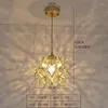 Pendant Lamps Petal Tiffany Glass Light Indoor Lighting Home Decor Dinning Room Hanging Lamp Bedroom Chandelier Ceiling Copper Fixture