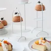 Borden Europees koekjescake stand afternoon tea dessert snoep fruit snack macarons display bruiloft cozinha keuken decoratie