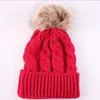 Beretti 2023 Inverno Mother Baby Knitting Cappello Kids Caloroso ragazzo di lana a maglia ragazzo Hemming Crochet Ski 5 Colore