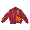 Jaquetas masculinas Militar USN Marinha Segunda Guerra Mundial Primavera e Outono Piloto Flght Jaqueta Uniforme de Beisebol Homens Bomber Jaqueta Windbreaker 230111