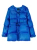 Women's Down Parkas Toppies Winter Hooded Puffer Jacket Coat Belt Long Oversized Outwear Clothing 230111