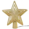 Christmas Decorations 1pc Tree Topper In Star Shape With LED Projection Lights For Winter Holiday Party Supplies