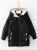 Women's Down Parkas Winter Thick Hooded Jacket Cotton Long Warm Padded Parka For Plus Size 2XL Coat 230110