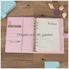Notepads Pu Leather Notebook Er Clip A5 A6 Notebooks Loose Leaf Binder Personal Planner Diary Ers For Filler Paper Drop Deli Dhgarden Dhv3X