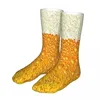 Men's Socks Beer Foam Sock Men Women Polyester Stockings Customizable Design