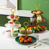 Płytki miski owocowe cukierki taca deserowa wyświetlacz stojak na obiad naczynia do serwowania kreatywnego salonu kuchennego zastawa stołowa