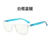 Solglasögon Fashion Square Frame HD Presbyopia Glasögon Kvinnor Blommande tryck Harts Läs glasögon Portable Ultralight Eyewear Vision Care