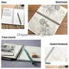 Notepads Kraft Er Notebooks Journals Planner With Blank Paper Brown Copybook Diary For Travelers Ding Painting Drop Delivery Dhgarden Dhwlm