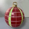 Boules gonflables en PVC pour décoration de fête, boule gonflable pour décoration d'arbre de noël en plein air, pour cour extérieure, porche, pelouse, 60cm