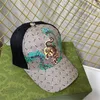 Luxe tijgerbosballen mesh mesh ademende honkbal caps unisex lente zomer snapbacks mannen vrouwen zon hoeden