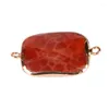 Hänghalsband kejialai drusy kvarts glas stenform anslutningar för smycken gör naturliga blandade färg druzy fynd