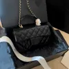 7A Fashion CC Luxury Bag Channel Cf кошелек для лопатки черная ягматическая кожа стеганые сумки с ограниченным тираж