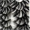 False Eyelashes 20 Pairs Wispy Artificial Synthetic Thick Crisscross Faux Mink Hair Soft Handmade Dramatic Volume Eye Lashes Makeup Dhspd