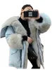 Kadınlar Down Parkas Pamuklu Yastıklı Kadınlar Büyük Kürk Kar Ceket Kış Cep Katlı Sıcak Takım Büyük Boy 230111