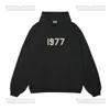 Ess Designer Luxury 1977 Essential Sweater Hoodie Sonbahar ve Kış Erkek ve Kadın Sis Gevşek Pamuk Pamuklu Kapüşonlu Ceket