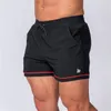 Herr shorts sommar springande sport män gym fitness träning bermuda manlig bodybuilding mager tunna korta byxor strand snabba torra bottnar