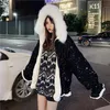 Parkas en duvet pour femmes femmes mode coréenne hiver épais paillettes solide fermeture éclair en vrac plein doux garder au chaud filles petit frais 230111