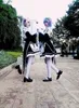 Acessórios para fantasias Ram Rem Cosplay RE Zero Kara Hajimeru Isekai Seikatsu Preto Blue Red Maid Servo Dress 230111