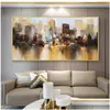 Schilderijen reliabli kunst stad gebouw poster landschap foto's voor thuis abstract olieverf op canvas muur woonkamer decoratie dr dhtd2