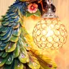 Wall Lamp European Creative Living Room Study Bedroom Deluxe Peacock