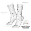 Men's Socks Black Universe Sock Men Women Polyester Stockings Customizable Funny