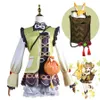 Anime kostuums genhin impact yaoyao cosplay outfits Halloween Carnival Uniforms pruik