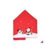 Décorations De Noël Chaise Ers Chapeau De Noël Rouge Merry Back Er Décoration De Fête 60 X 49 Cm Drop Delivery Home Garden Fournitures De Fête Dheam