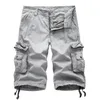 Heren shorts 8 kleuren plus maat 2948 merk zomer camouflage losse vracht mannen camo korte broek homme no riem 230110