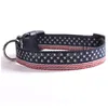 Dog Collars Leashes New Fashion Nylon Collar American Flag Printing Necklace For Medium And Large Adjustable Pet Accessori Dhgarden Dhkme