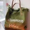 Bolsas de compras en la playa bolsas de vibraciones de verano de moda