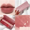 LIGLIS GLOSS Lazy Lipstick Pillow Talk Transparent Shimmer Liquid Tint Nawilżanie Zestaw dla dziewcząt Drop Perwy