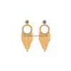 Stud Bohemian Fashion Bijoux tissés à la main Minorité Perlée Boucle d'oreille Cercle Perles Glands Boucles d'oreilles Drop Livraison DHPFJ