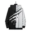 Men's Hoodies Sweatshirts Men Two Tone Drawstring Detail Pocket Sweatshirt Hoodies 230111