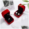 Jewelry Boxes Ring Earring Pendant Holder Storage Case Gift Packing Box For Wedding Engagement Display Cases Drop Delivery Pa Dhgarden Dhaew