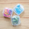 Transparent plastic small square Storage boxes earplug For Beads, Jewelry, Tools, Craft Supplies, Flossers, Fishing Deck,Earplugs, Storage FSXJY134