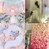 Dekorativa blommor 60x40 cm Silk Rose Flower Wall Artificial El Wedding Decor Pography Bakgrods Baby Shower Hair Salon Backgroun
