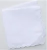 Zakdoeken 12 stks bulk pack katoen geschulpte hankies pocket vierkant handdoek wit 230110