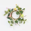 Decorative Flowers Easter Garland Visual Effect Decoration Foam Stuffed Simulated Eucalyptus Wreath Happy Festival Decor For Party