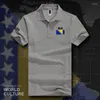 Men's Polos BosniaとHerzegovina Polo Shirts Men Ment Sleeve白いブランドが国に印刷