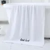 Serviette de bain en coton à Absorption d'eau domestique, séchage rapide, bonne chance, plaine épaisse, plage